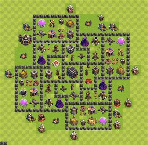 coc town hall 9 layout.